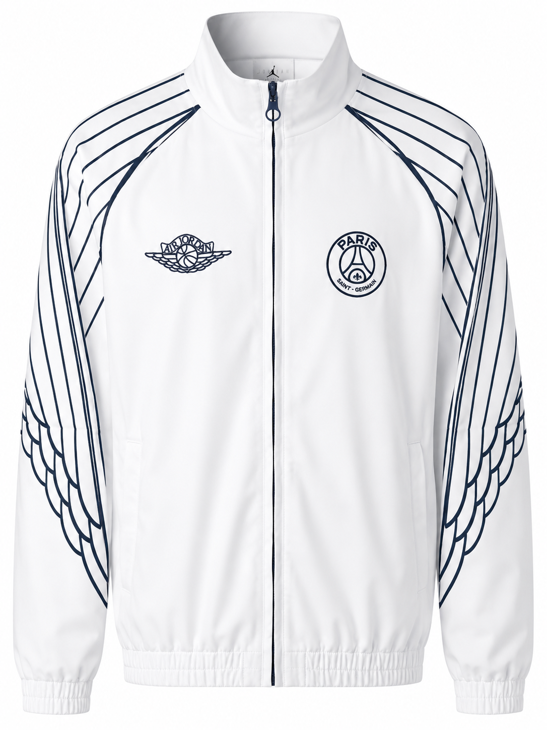 PSG x Jordan Wings Track Jacket – White & Navy