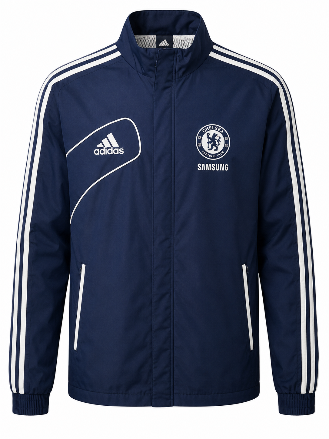 Chelsea Retro Adidas Track Jacket – Navy & White