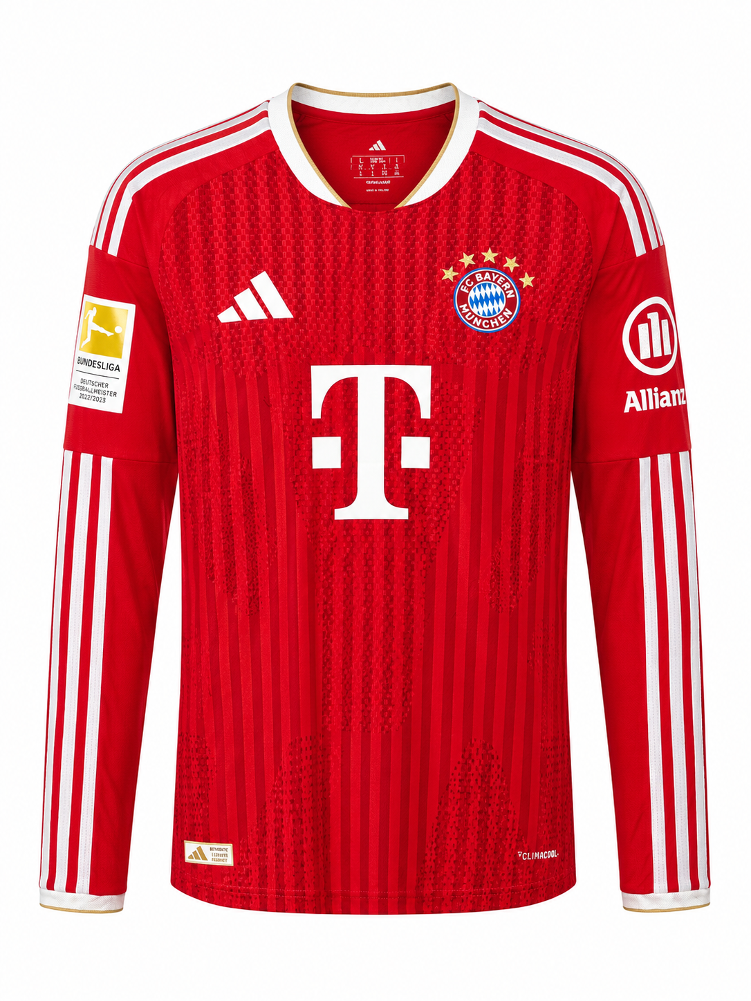 FC Bayern Munich Olise #17 Long Sleeve Jersey – Red