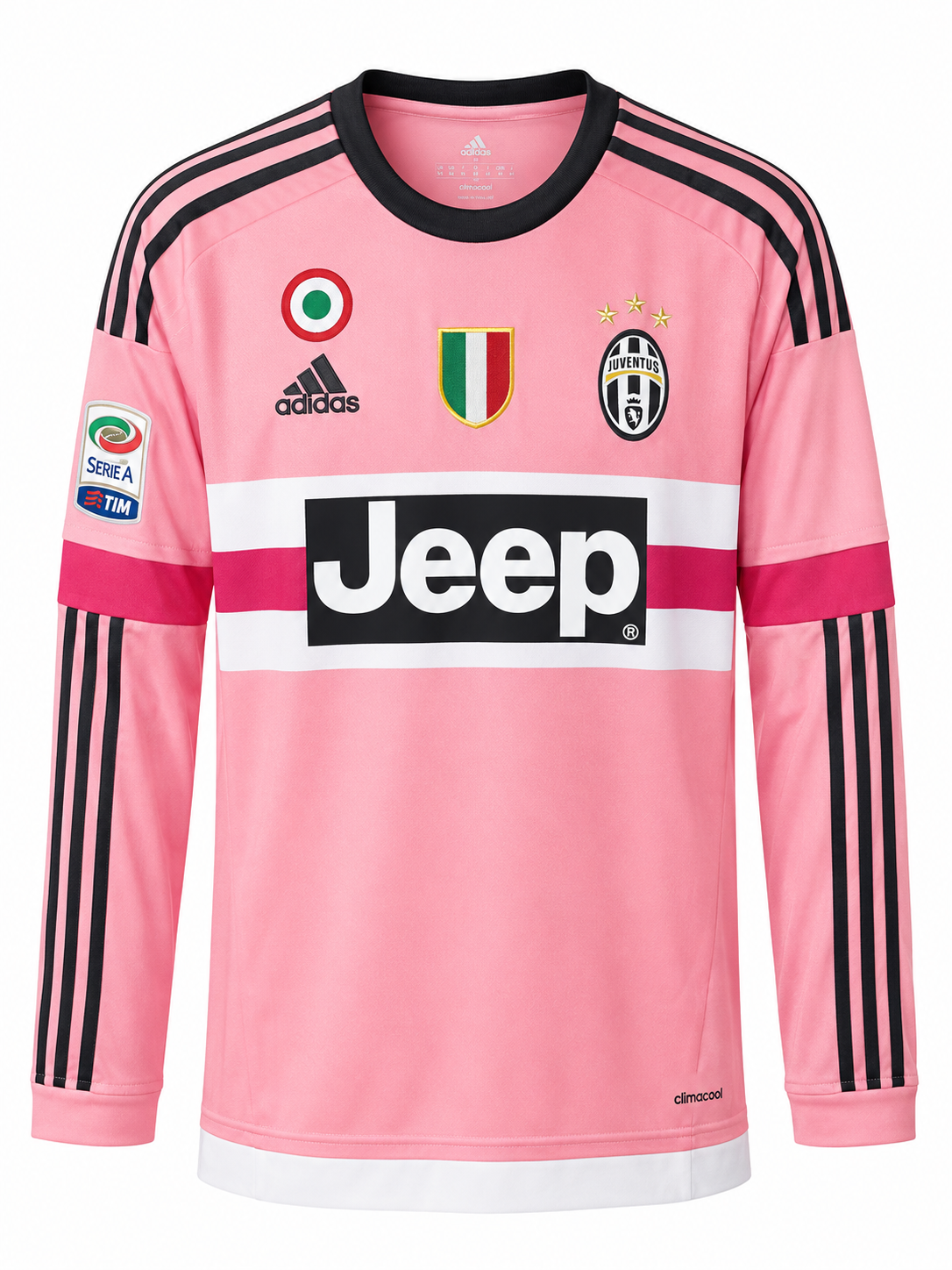 Juventus Pogba #10 Retro Long Sleeve Jersey – Pink