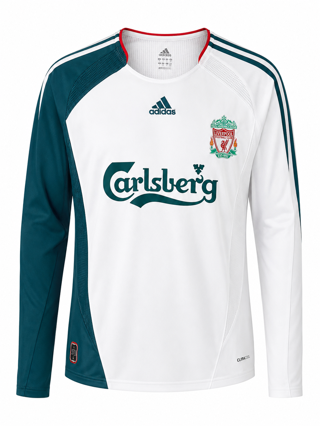 Liverpool 2006/07 White Long Sleeve Away Jersey