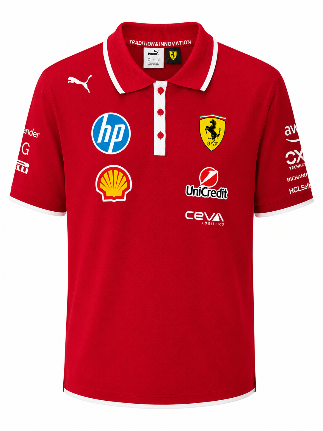 Scuderia Ferrari F1 Team Polo Shirt – Red